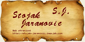 Stojak Jaranović vizit kartica